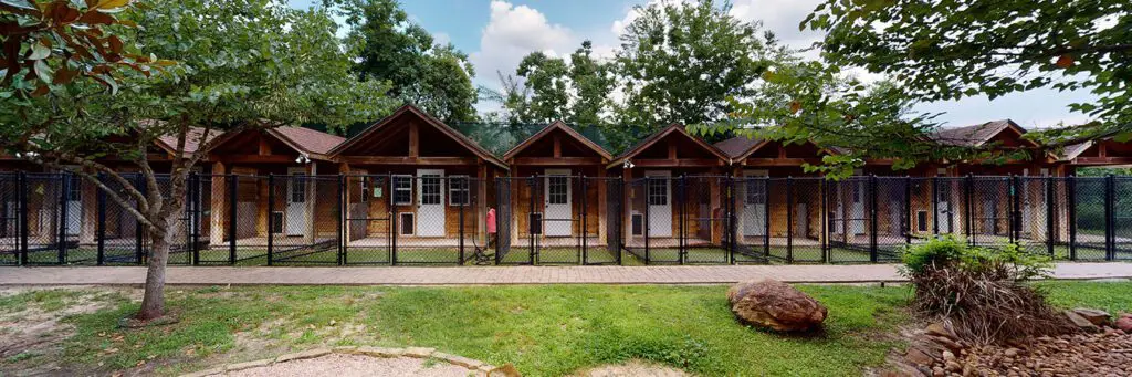 Private cabins at houston dog ranch